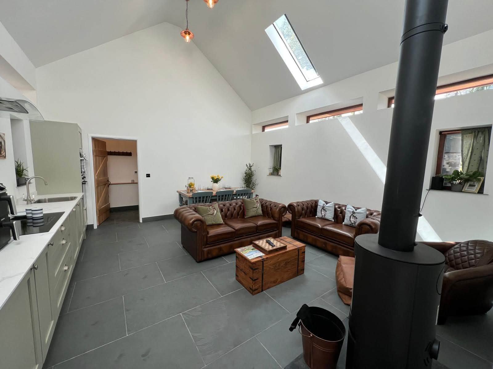 Stone barn conversion, North Devon