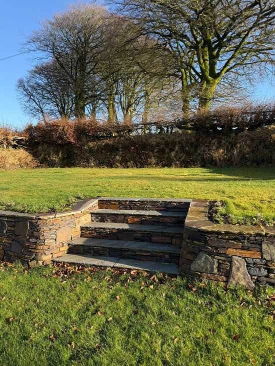 Stone landscaping by G Stanbury Building Services near Croyde, Devon