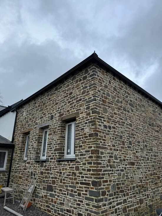 Stone new build by G Stanbury Building Services near Woolacombe, Devon