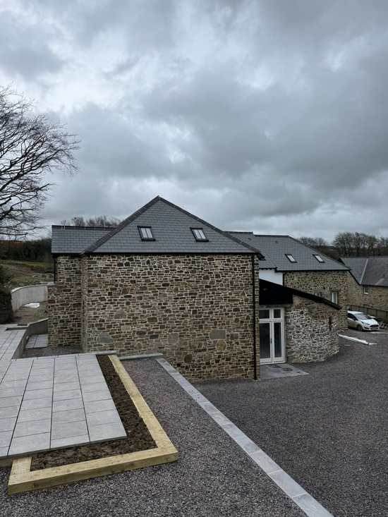 Stone new build by G Stanbury Building Services near Barnstaple, Devon