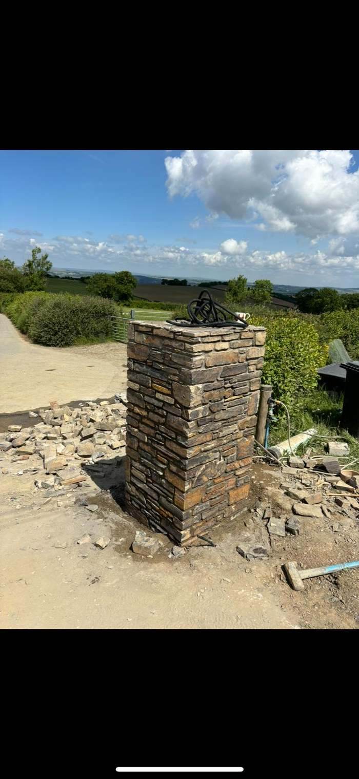 Stone landscaping by G Stanbury Building Services near Woolacombe, Devon